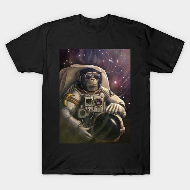 Space Monkey T-Shirt by Pokky